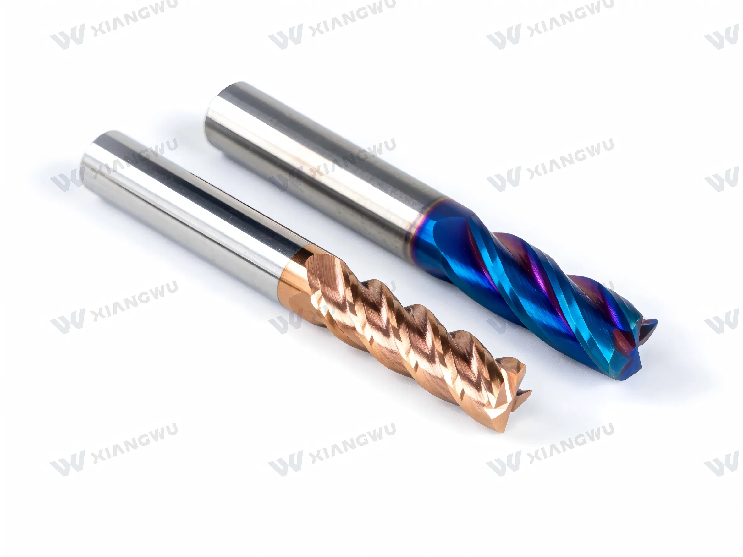 Custom Length Carbide End Mill Blank Roughing &amp; Finishing Geometry Ready for Coating