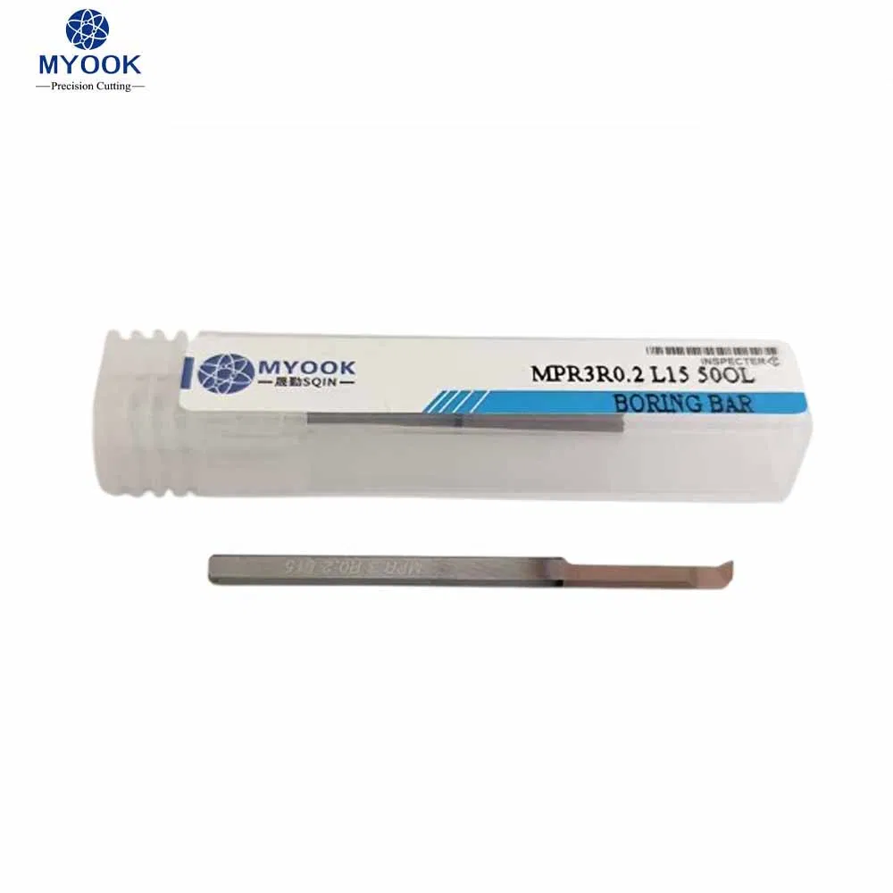 Myook Solid Carbide Mpr3r0.2 L15 50ol CNC Lathe Machining Internal Turning Angle R0.2 Micro-Groove Boring Bar