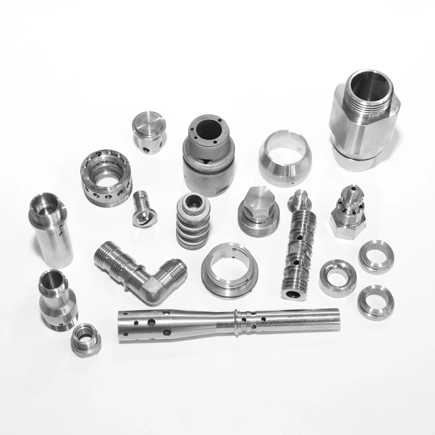 Custom Stainless Steel &amp; Brass Metal Parts Precision CNC Lathe Turning Machining Components Rapid Prototype Service