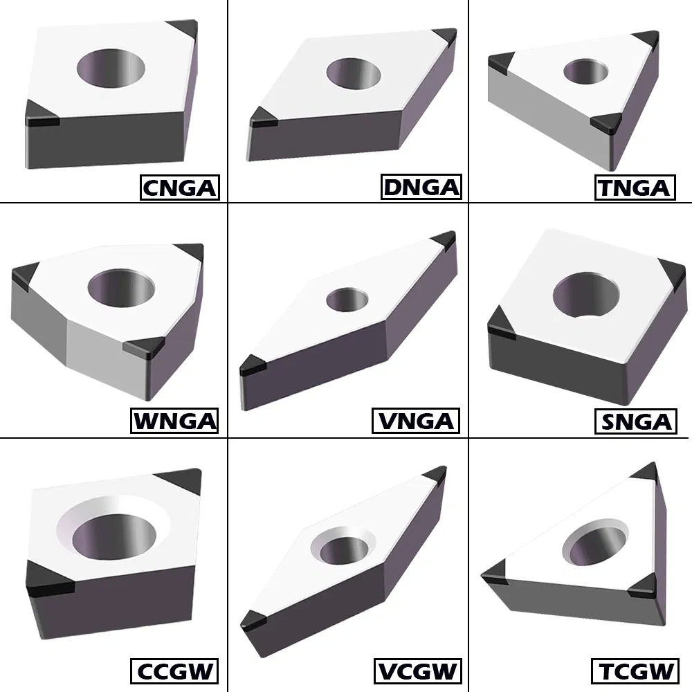 Tipped PCBN Inserts PCBN Diamond Cutting Tools CBN Turning Inserts Semi-Finishing for Bearings
