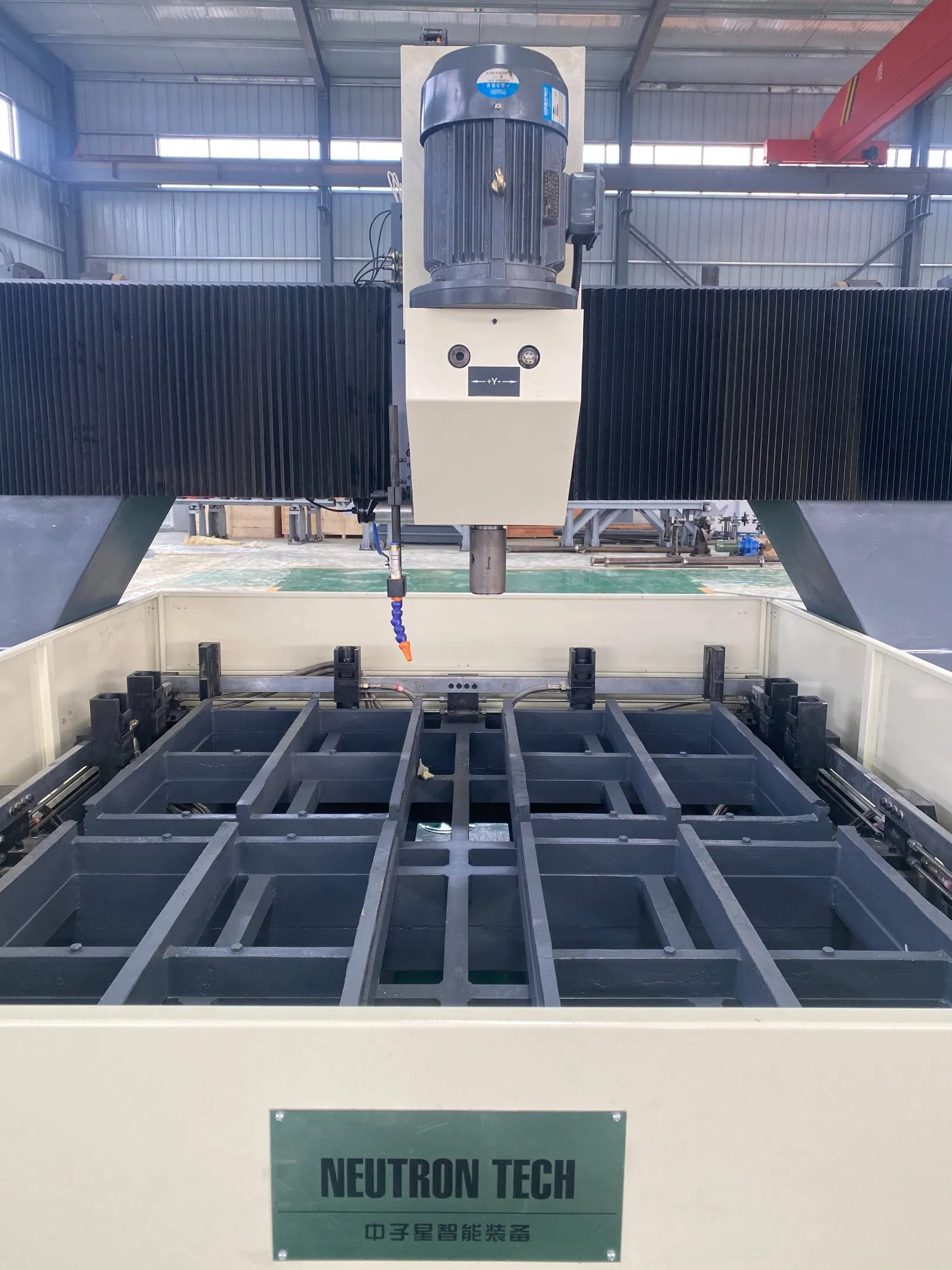 Gantry Moveable CNC Plate Drilling Millingmachine Tool Worktable Drilling Equipment Tube Sheet Steel Structure Heat Exchanger Vertical Drilling