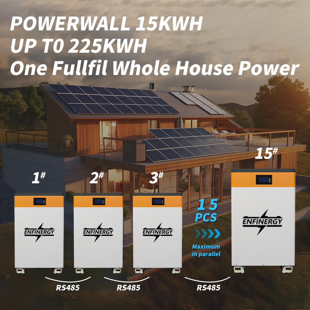 Tewaycell 15kWh 48V 314Ah LiFePO4 Home Energy Storage Battery All in One Mobile ESS with Wheels 6000+ Cycles