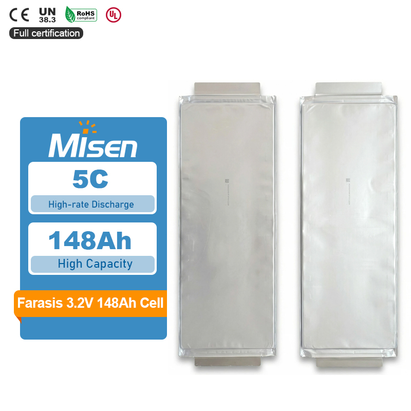 High Capacity High Rate Farasis Lifepo4 3.2V 148Ah 183Ah 187Ah P148A P183B P187A Pouch Cell Battery for Forklifts ESS