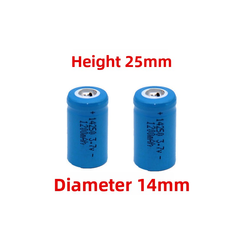 Bateria Er14250 3.6v Lithium Thionyl Chloride 3.7V 1200mAh Cr2 Rechargeable Battery Cylindrical Lithium Ion Batteries for Laser