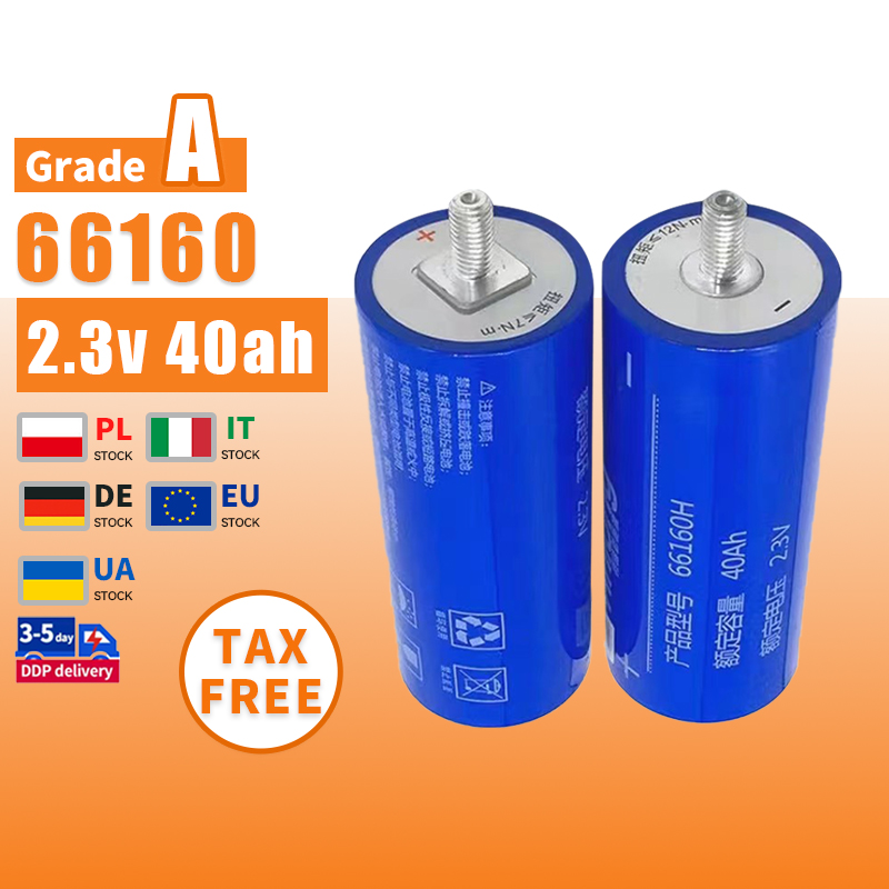 YINLONG 66160 LTO 2.3V 40AH 30AH 35AH 45AH 3.2V Cylindrical Lithium Titanate Battery Cell for Solar Energy Storage System