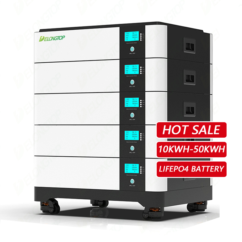 EU Warehouse Rack-Mounted Home Solar Energy System 48V Lithium Battery Pack Lifepo4 48v 100Ah 200ah 300ah 51.2v 5KWH 10kwh 15kwh