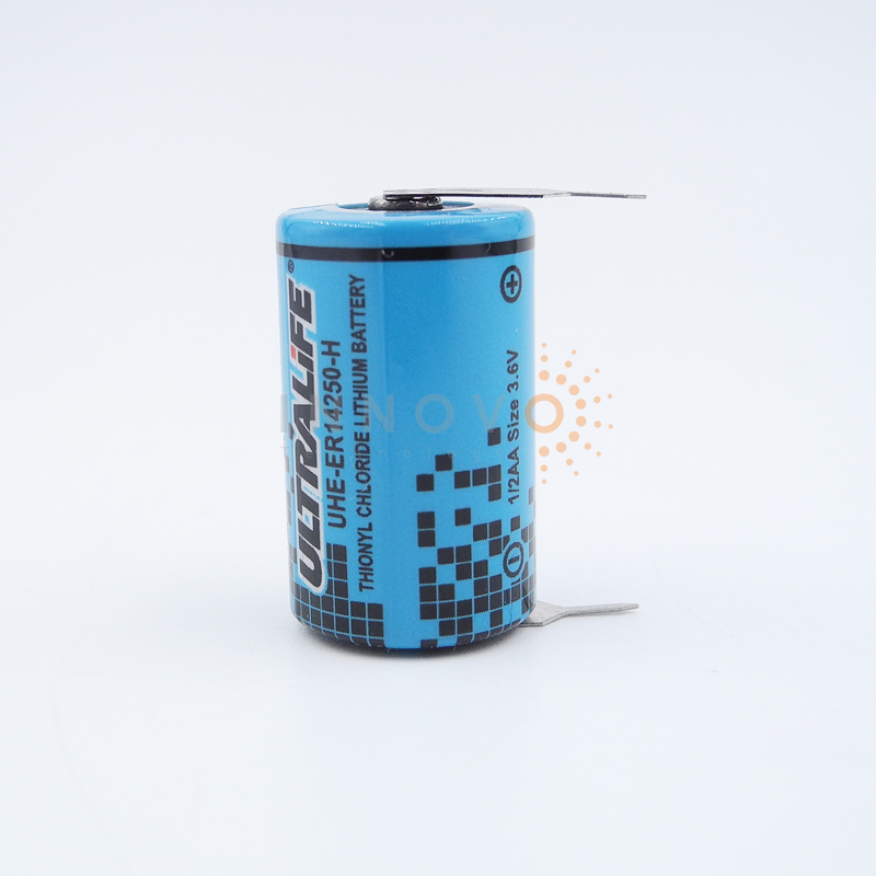Ultralife UHE-ER14250-H 1.2AH 1200mAH 1/2AA Lithium Thionyl Chloride 3.6V Battery with PC pin ER14250-2PT DIP-2