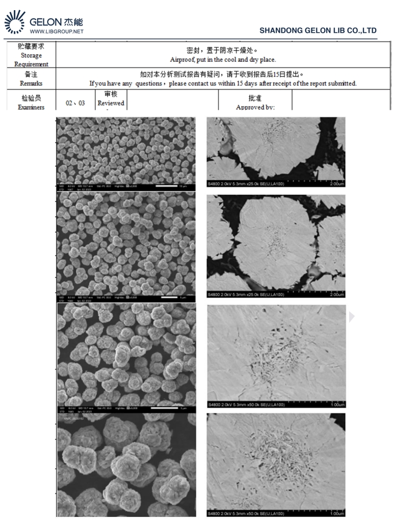 Battery Material Nickel-Manganese-Cobalt Powder Nmc Polycrystalline High Nickel Nmc Material