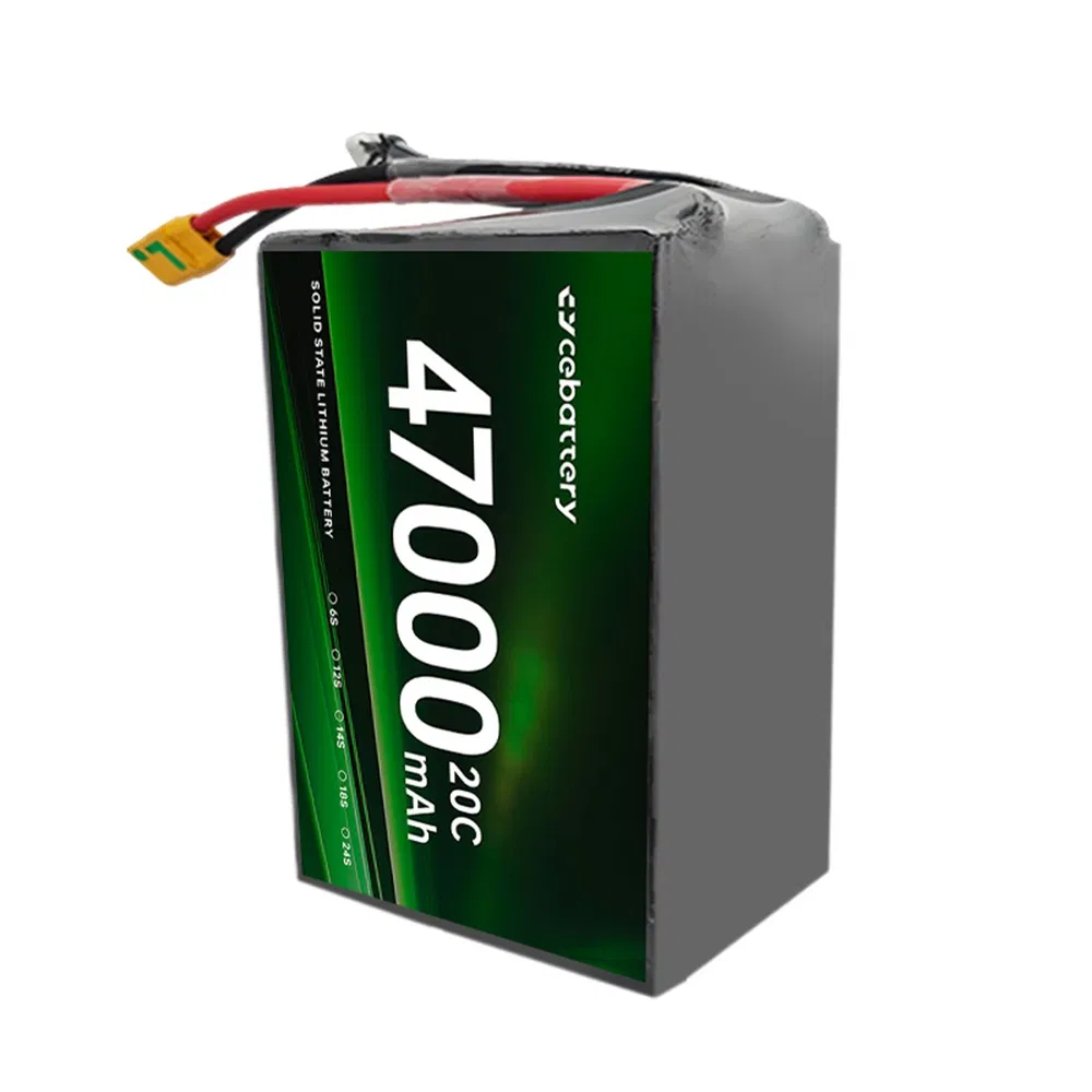 Original Factory 46000mAh-47000mAh 25c for Large Payload 100kg 500kg Drone Semi-Solid State 100V Rechargeable Lithium Ion Battery Pack for Drone