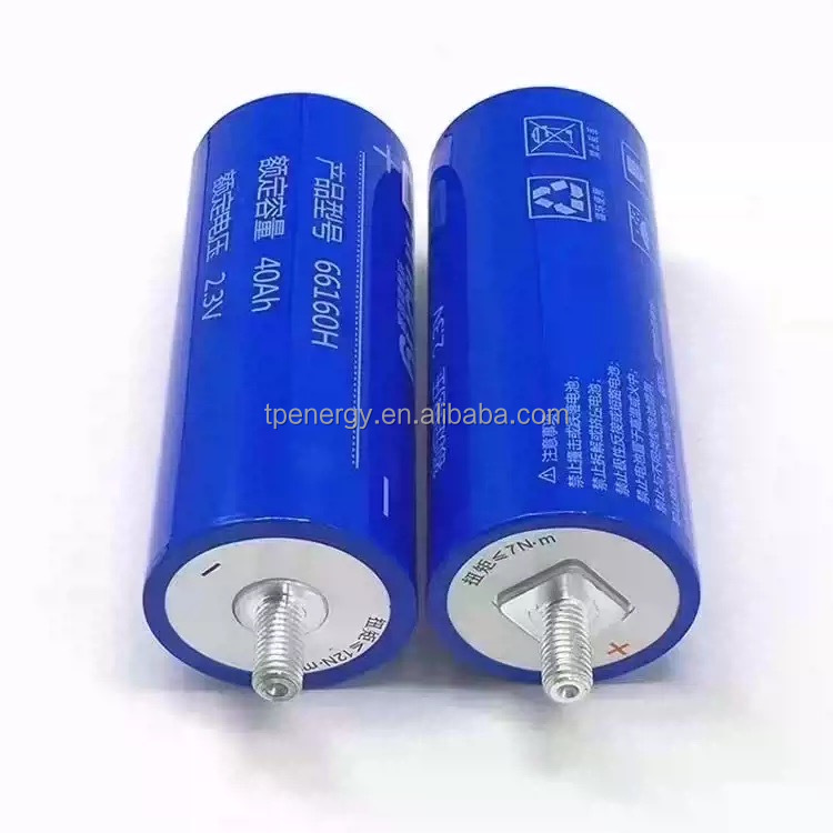 For 2.3V LTO 66160 30-45Ah Rechargeable Battery Cell-25000-Cycle Life 10-Year Warranty for Electric Vehicles & Solar Systems