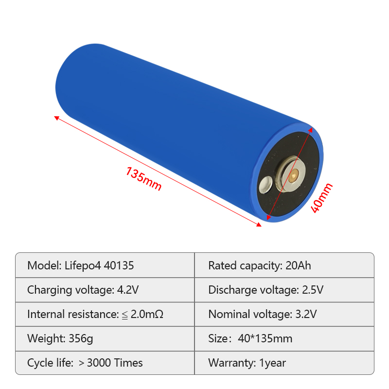 C40 40135 Home Solar Energy Storage Battery Prismatic Lithium Ion Batteries 33140 32140 3.2V 20Ah 15Ah Cylindrical Lifepo4 Cell