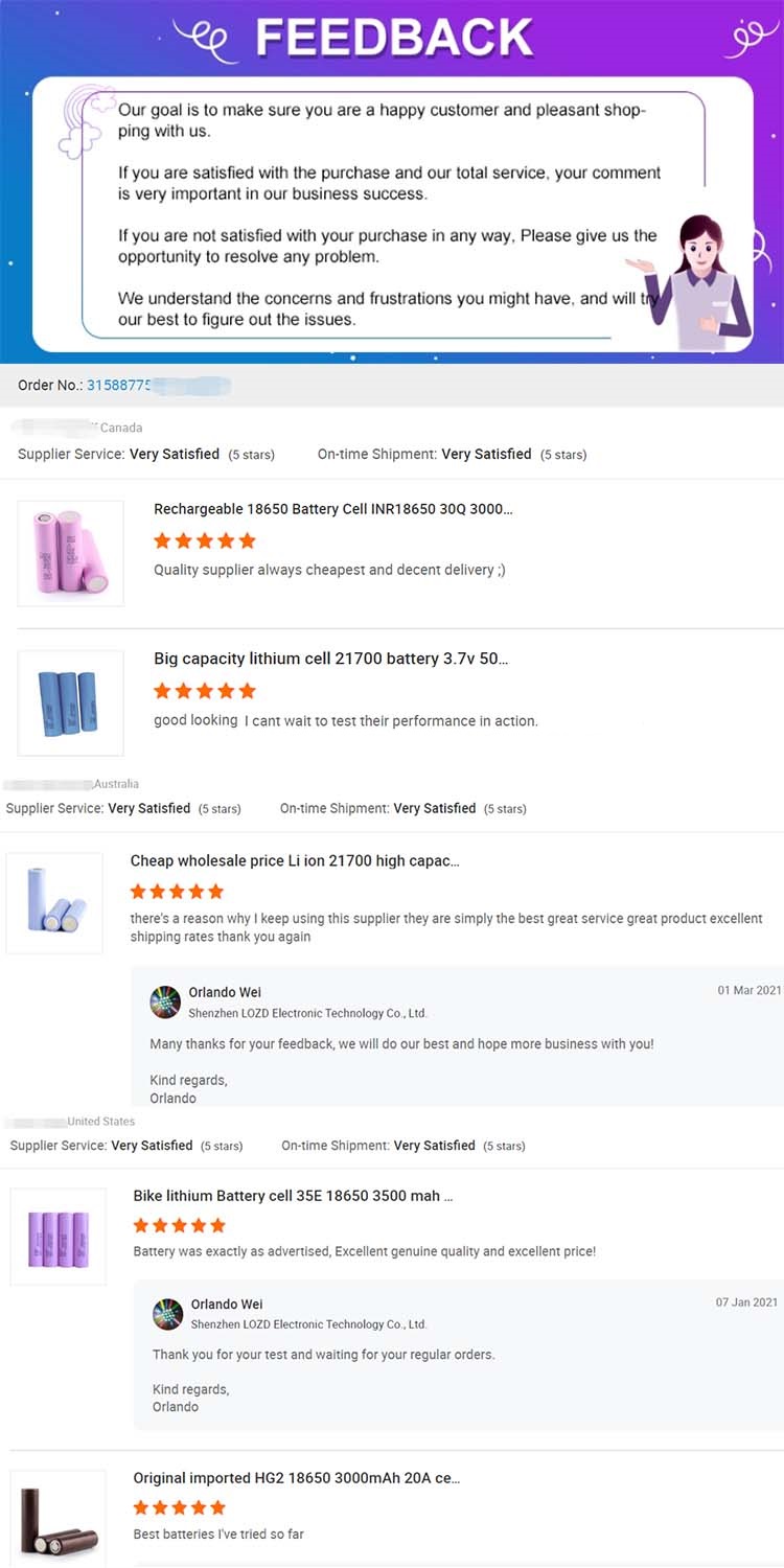 Positive buyer feedback screenshot 1
