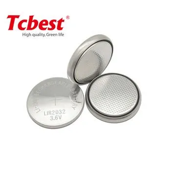 Lir2032 40mAh Rechargeable 3.6V/3.7V Lithium Ion Button Cell with Solder Tabs