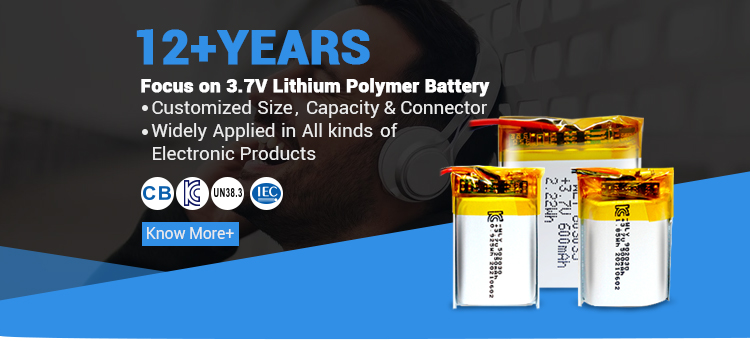 9373129/103450/103040/602030/602025 Customized Pouch 3.7V Lipo Battery Lithium Polymer Ion Battery Cells