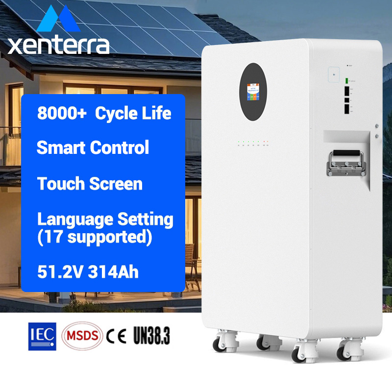 With Rollers Lfp Battery 48v 15kwh 300ah 10kw Power Ups Lithium-ion Battery Bank For Off Grid 51.2v 300ah