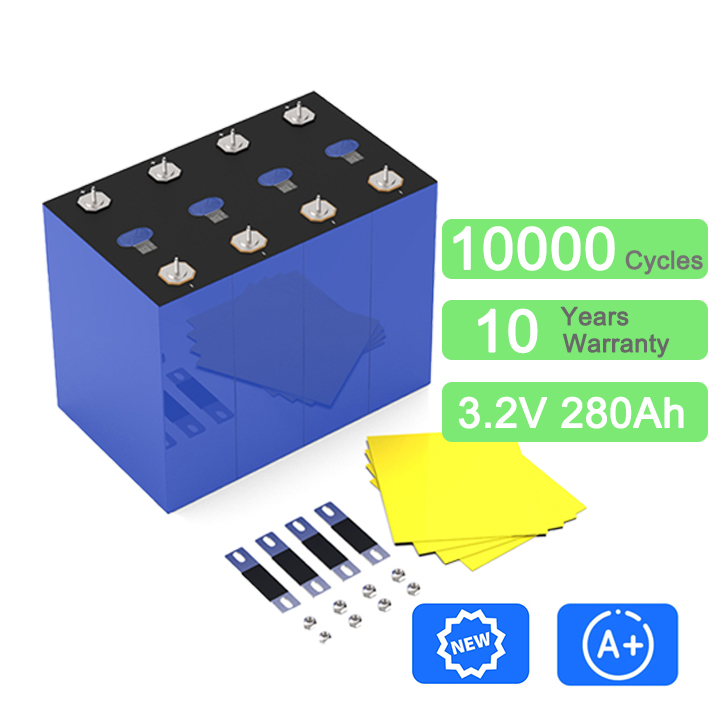 10000 Cycle Hithium REPT 280AH 3.2V Battery LiFePO4 Cell Prismatic Lipo Lipo4 Lithium Ion for DIY Solar Energy Storage System