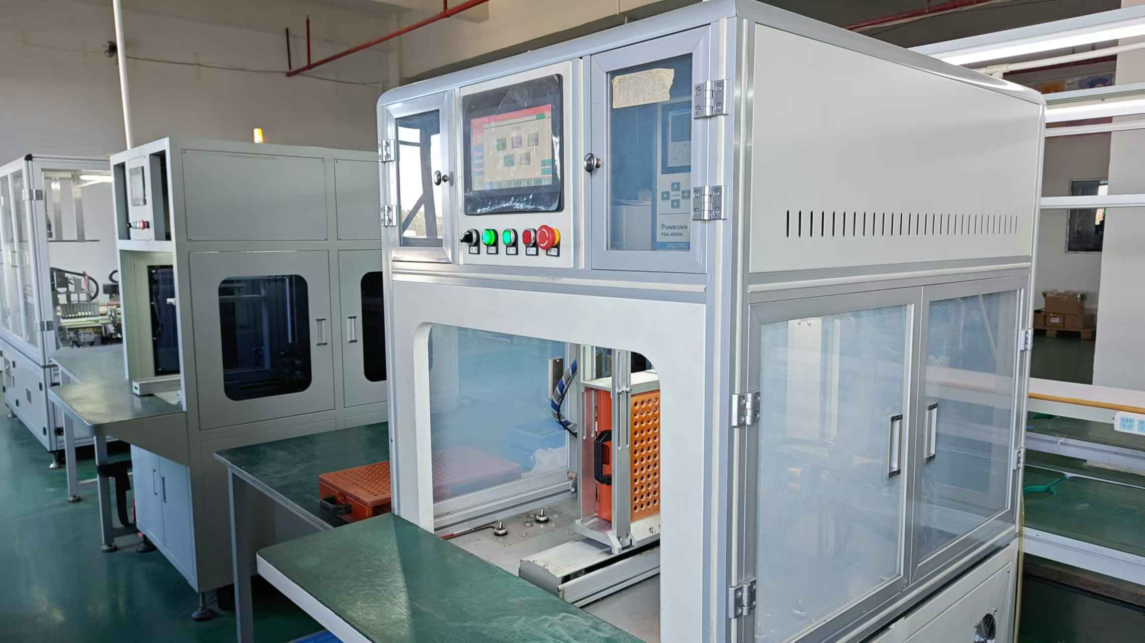 Laser welding of battery cells and terminals at Nuwon Energy production line