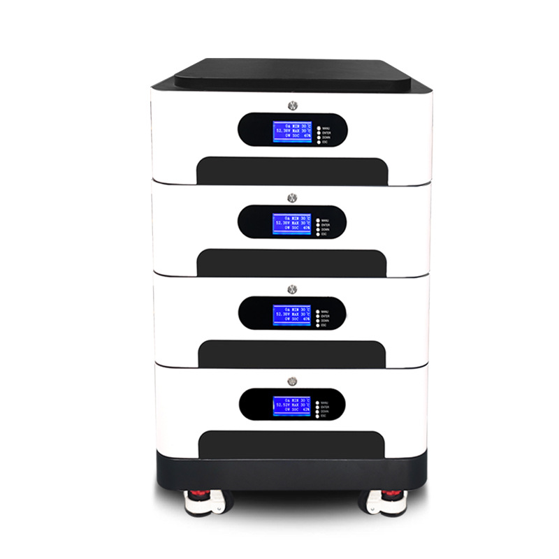 All-In-One 48V Home Energy Storage Machine 10-20kWh CAN 16 Units 100/200Ah BMS 5-Degree Inverter Split Hybrid Stackable LiFePO4