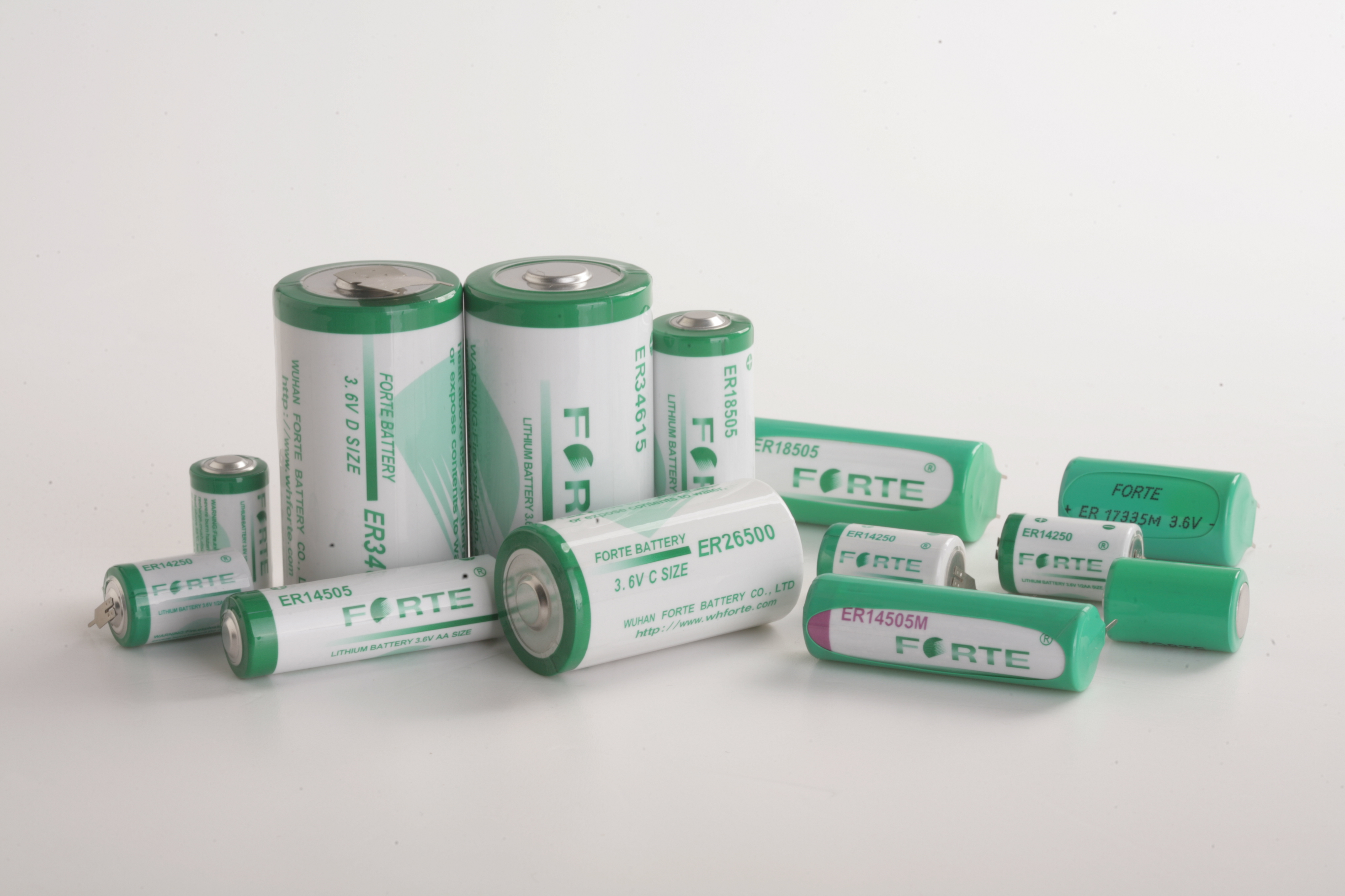 ER18505 Lithium Battery 4000mAh Li-SOCl2 3.6 V Lithium Thionyl Chloride Batteries for Meter