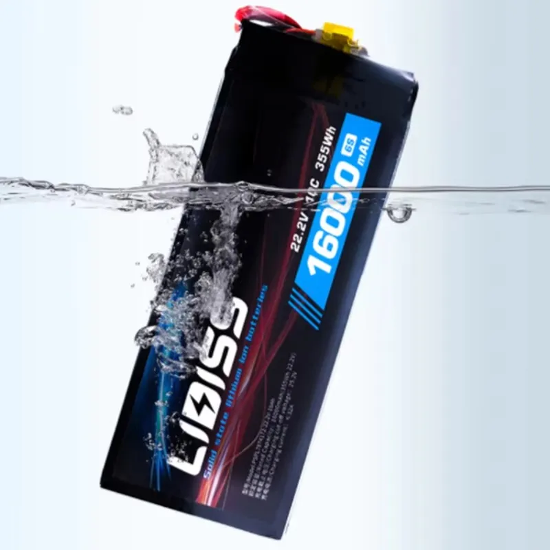 Hot 6s 22.2V 10c 22000mAh Semi-Solid State Lipo Battery for RC Airplane Multi-Rotor Quadcopter Drone Robot