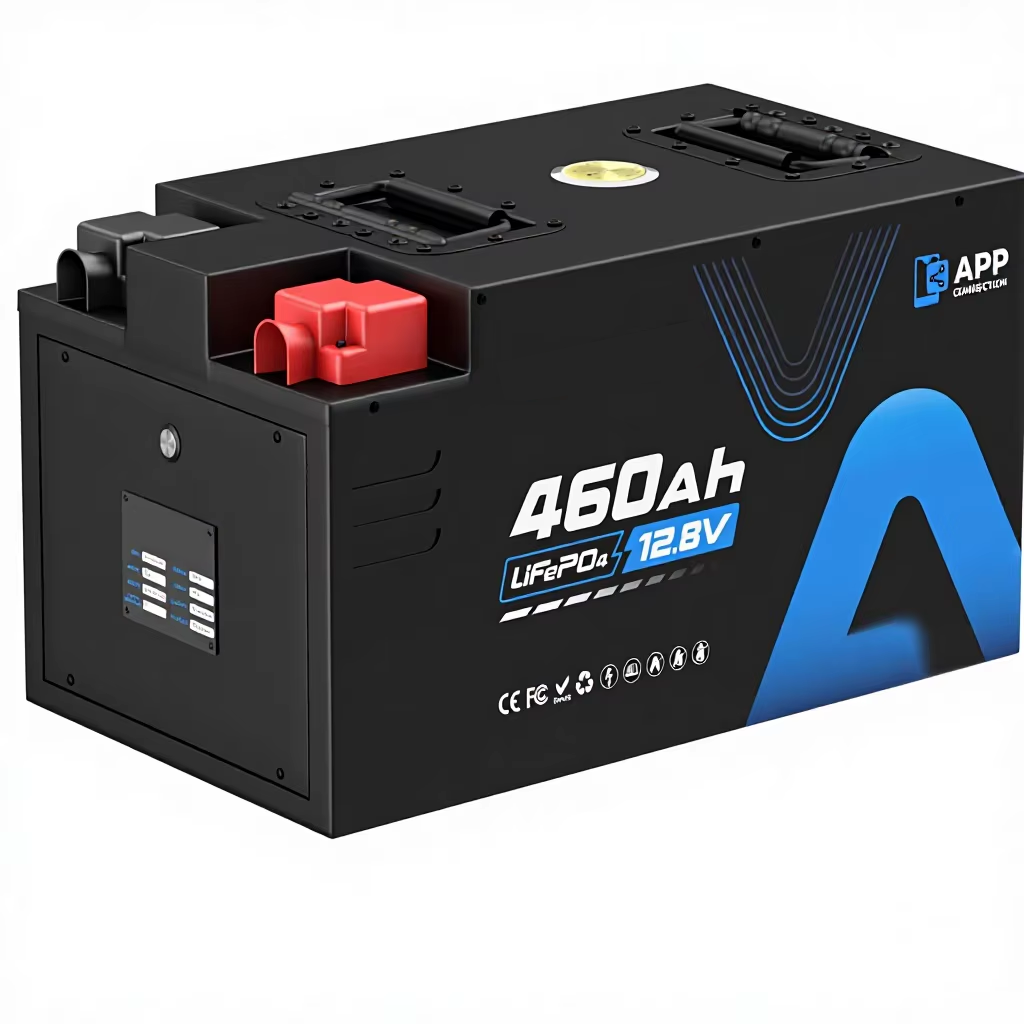POWER Pack 12V 460Ah LiFePO4 RV Battery Low Temp Cutoff APP Monitoring Built-in 250A BMS 3200W Load 5880Wh Usable Energy 5000+