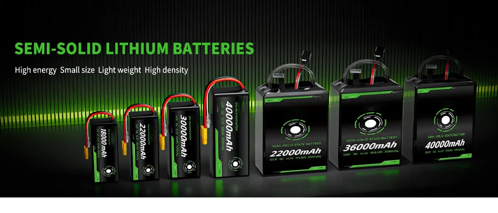Customized Solid State Drone Fpv 60000mAh 6s/12s/14s/18s/24s 10c/20c Lipo Battery Lithium Ion Pack
