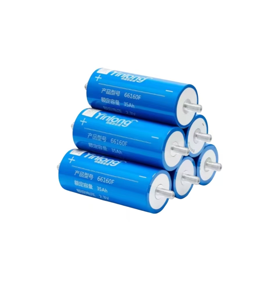 2025 New Yinlong Grade a Original Lithium Titanate Batteries 66160 LTI 2.3V 30Ah 35Ah 40Ah 45Ah Optional Wholesale OEM