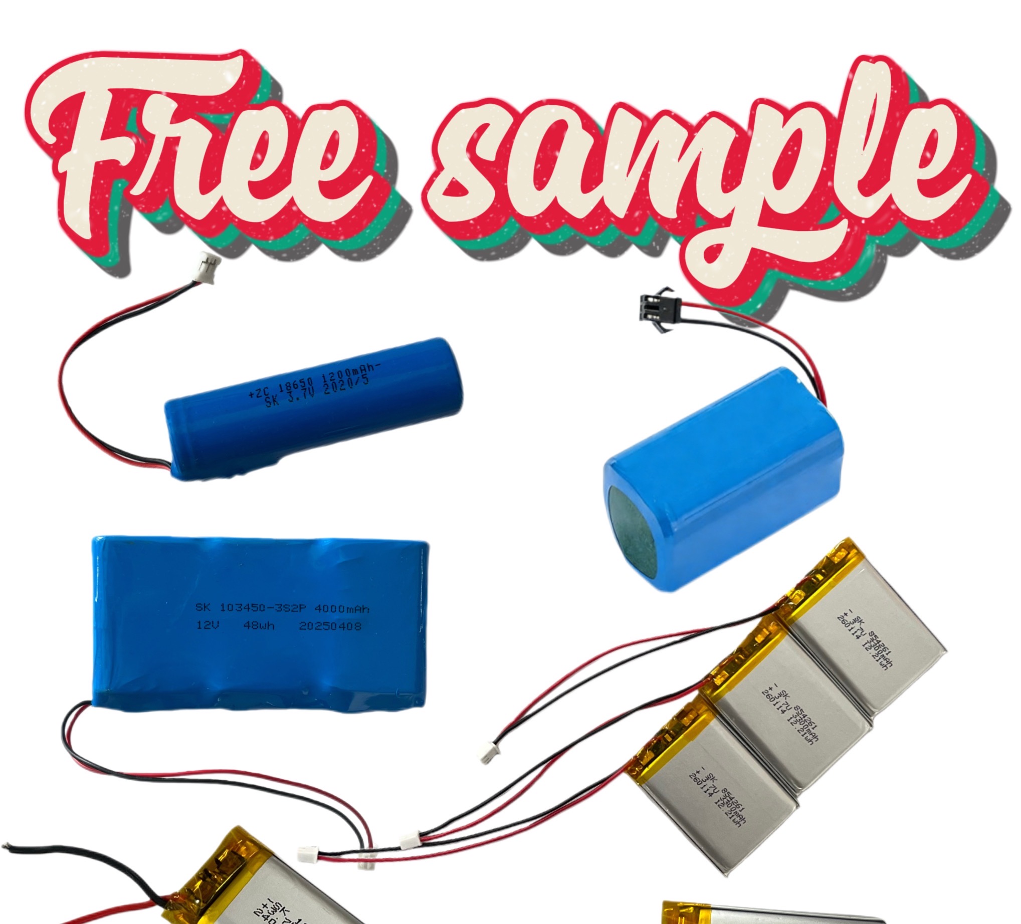 Factory OEM Wholesale KC Quality 102545 3.7v Cell 1300mAh 1500mAh 2000mAh 2200mAh 2500mAh 3000mAh Li Polymer Pouch Battery Pack