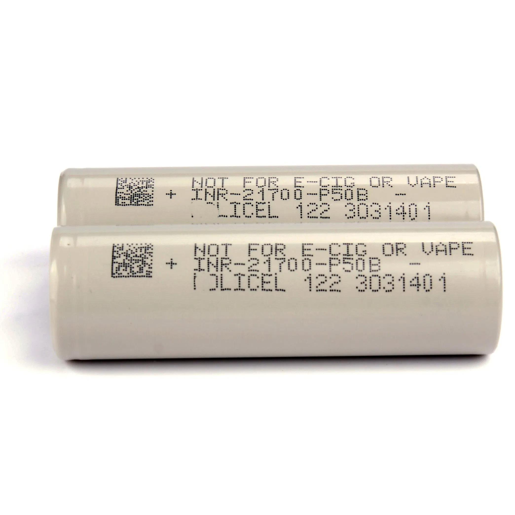 21700 P50B 3.6V 5000mah Low Temperature Solid State Rechargeable Battery Cell Molicel Grade B 60A 800 Cycles Power Tool UAV FPV