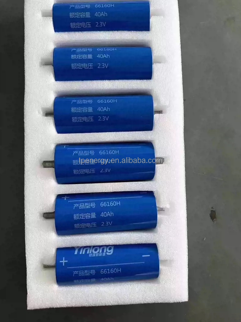 For 2.3V LTO 66160 30-45Ah Rechargeable Battery Cell-25000-Cycle Life 10-Year Warranty for Electric Vehicles &amp; Solar Systems