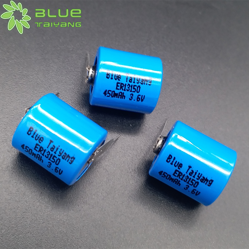 ER13150 450mah 3.6V Non-rechargeable Battery Lithium Thionyl Chlorid 3.6v Cylindrical Lithium Battery