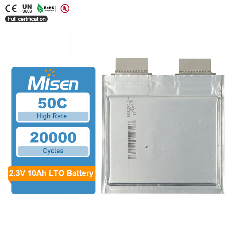 Wholesale High Rate 50C 2.3V 10Ah Pouch Cell L10D 12D LTO Lithium Titanate Battery Cell for Jump Starters Power Packs