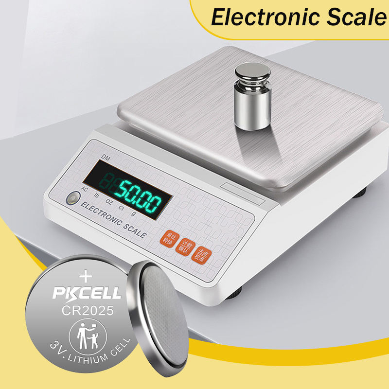 Most Selling Products Pkcell 3V Lithium Button Cell Remote Control Cr 2025 3V Coin Cell Cr2025