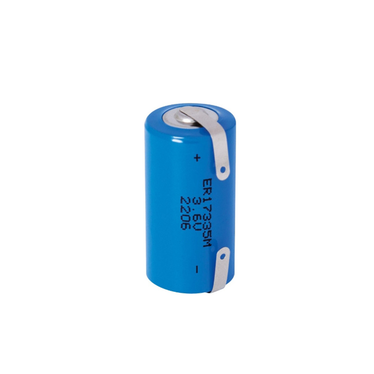 ER17335M Lithium Primary Battery 2/3A Size 3.6V 1900mAh Lithium Thionyl Chloride Batterie Spiral Type