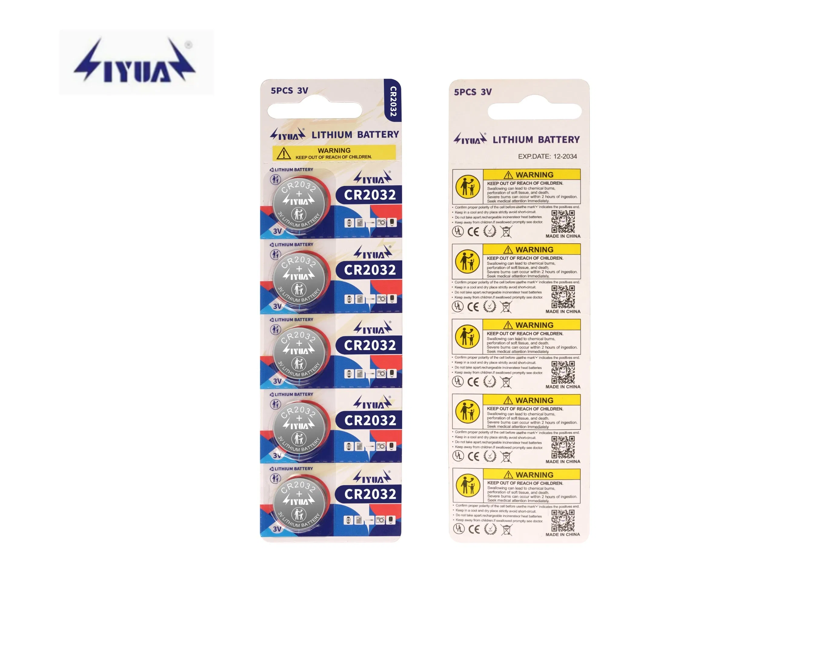 Factory Wholesale 3V Cr2032 Lithium Button Cell for Remotes, Home Appliances CE