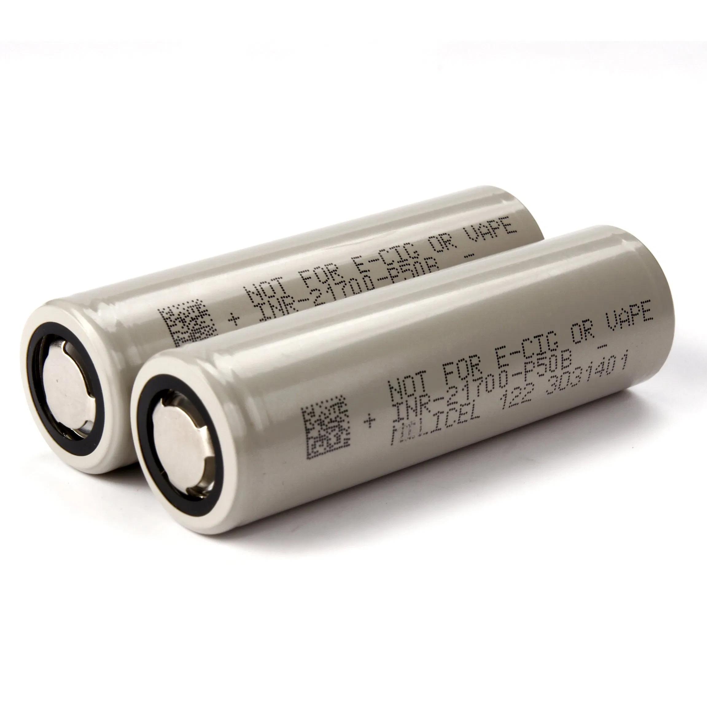 21700 P50B 3.6V 5000mah Low Temperature Solid State Rechargeable Battery Cell Molicel Grade B 60A 800 Cycles Power Tool UAV FPV