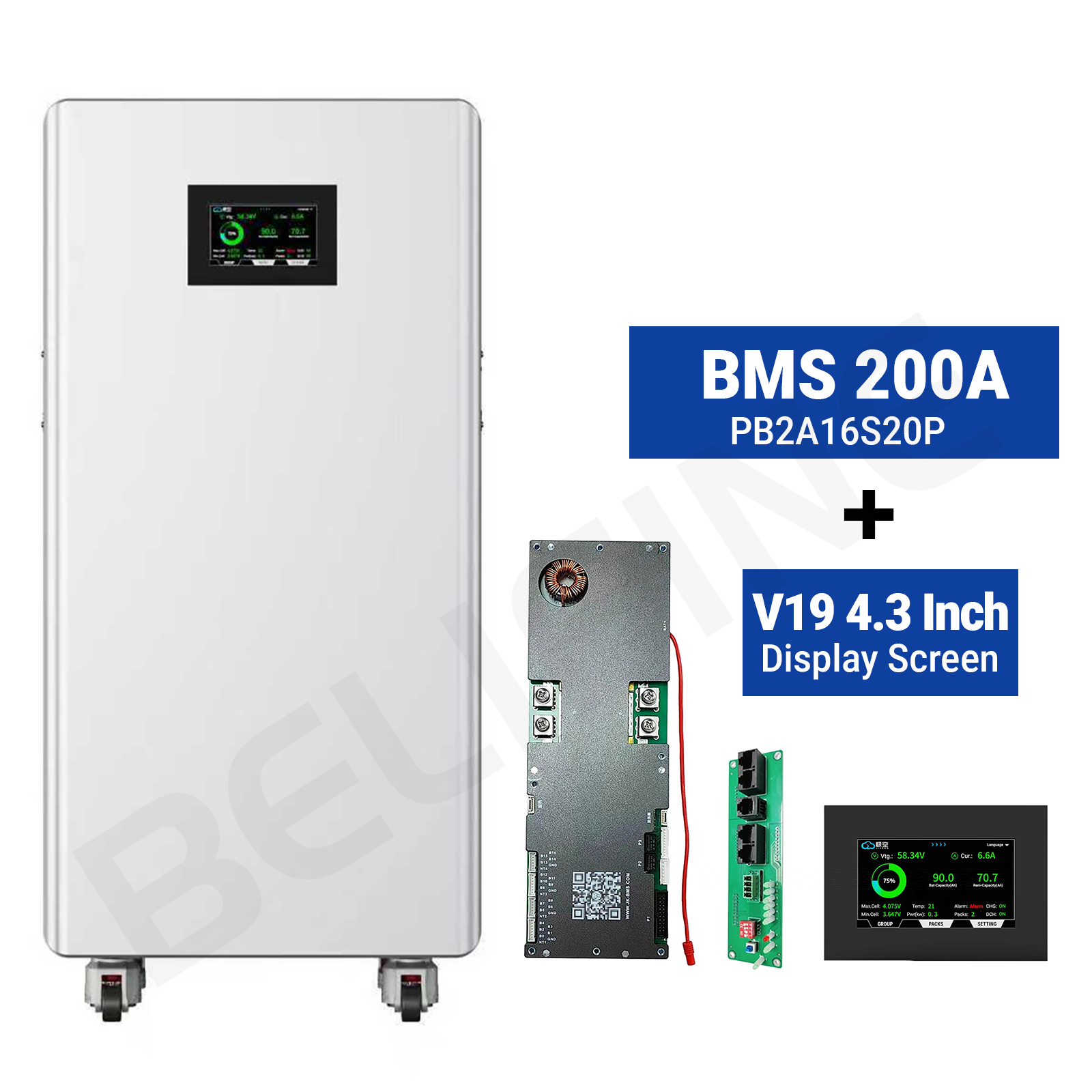 Ready-to-use LIFEPO4 Battery Case Include BMS JK V19 48v 280Ah 314Ah Lithium Battery 51.2V 280ah 314Ah Diy Battery Box