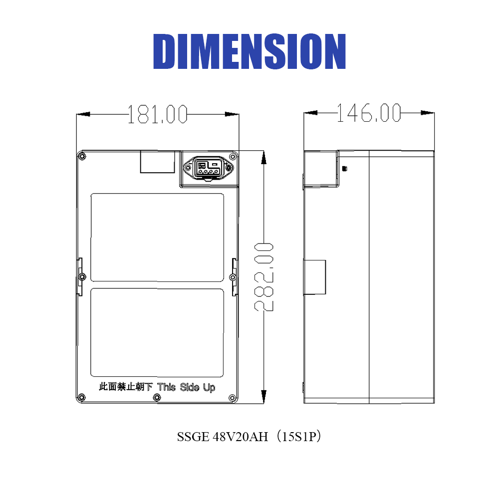High-rate Discharge Long Cycle Life 48V 20AH Lithium Battery Pack OEM/ODM Customization Available for Electric Motorcycle