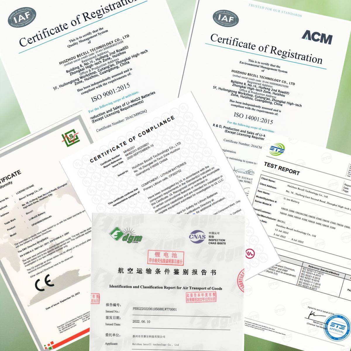 Compliance Certifications