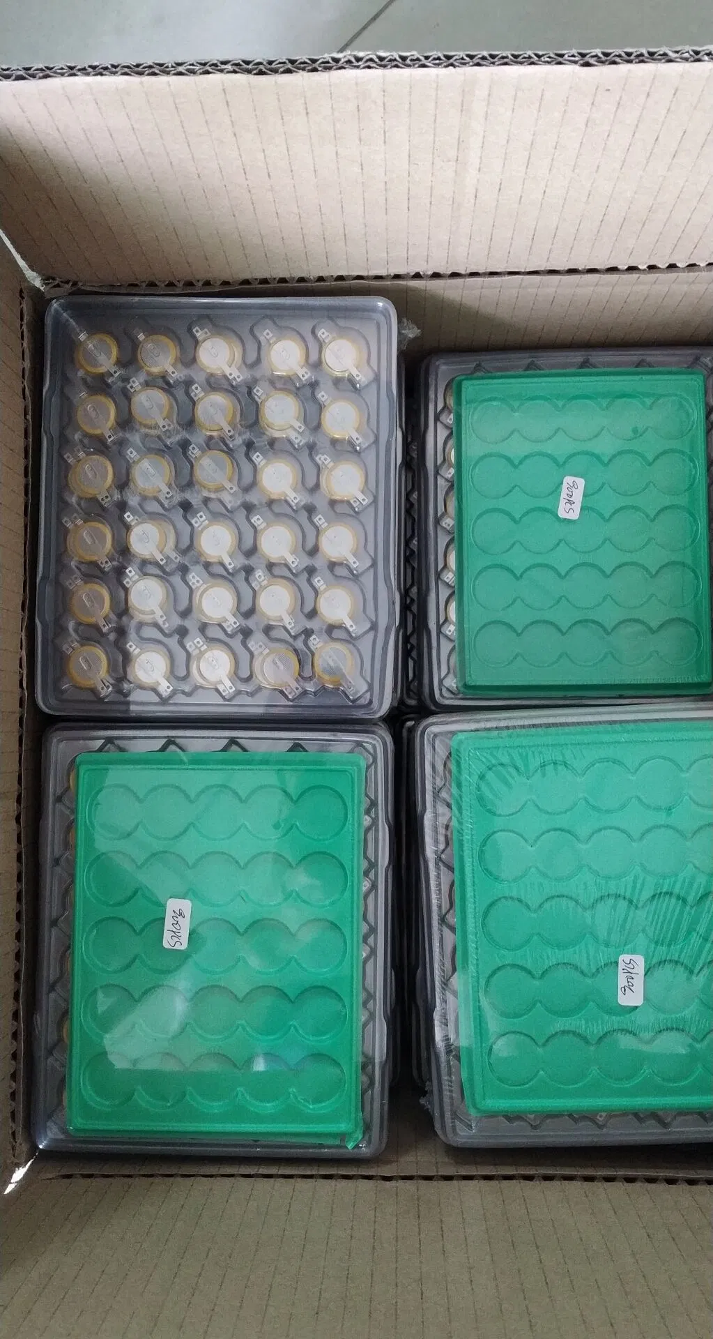 Lir2032 40mAh Rechargeable 3.6V/3.7V Lithium Ion Button Cell with Solder Tabs Packaging