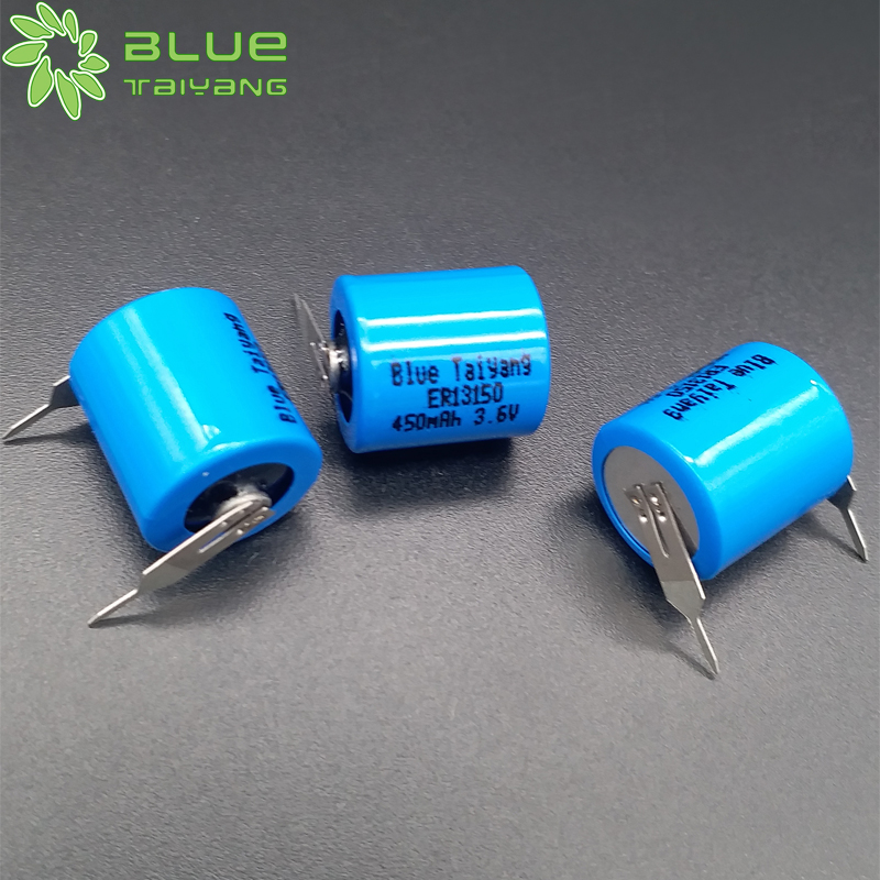 ER13150 450mah 3.6V Non-rechargeable Battery Lithium Thionyl Chlorid 3.6v Cylindrical Lithium Battery