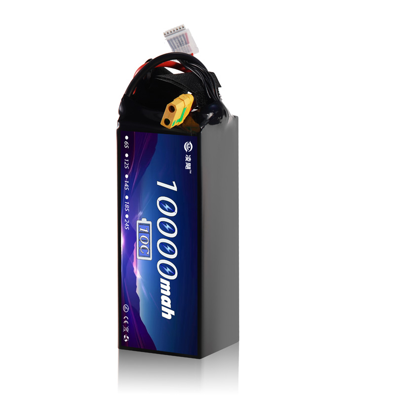 Professional 6S 10000mAh 10C Lithium Ion Battery Pack Factory Stock with Low Temperature Resistance to -40 Degrees Celsius
