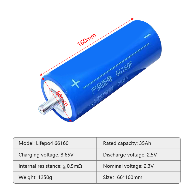 Grade A+ Brand New Original 66160 Lithium Titanate Battery Cell 2.3V 35Ah 30Ah 40Ah 45ah Cylindrical LTO Battery Cell