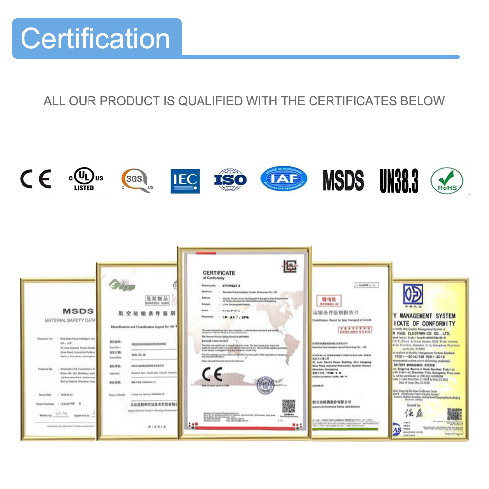Certifications High Discharge Rate NCM Lithium Battery