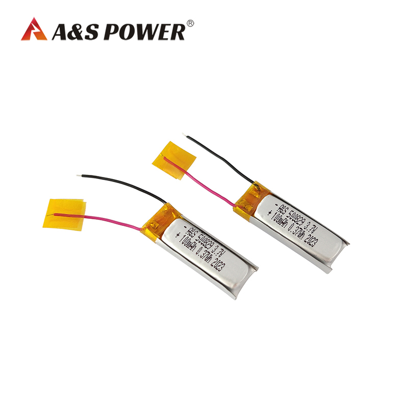 A&S Power Rechargeable Solid State Battery 500829 3.7V 10mAh 500 Cycles Lithium Battery for Mini Wearable Devices
