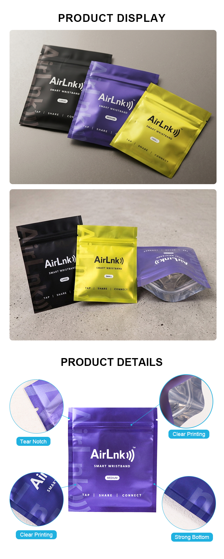 Premium Electronics Packaging Pouch