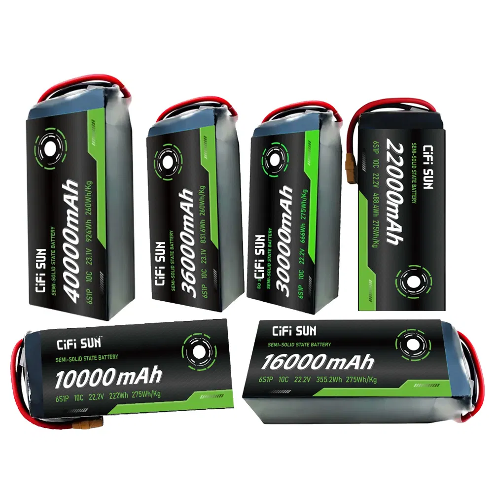 Semi-Solid State Battery 33000mAh Universal Voltage 6s 23.1V High-Density 10c Drone Battery Pack