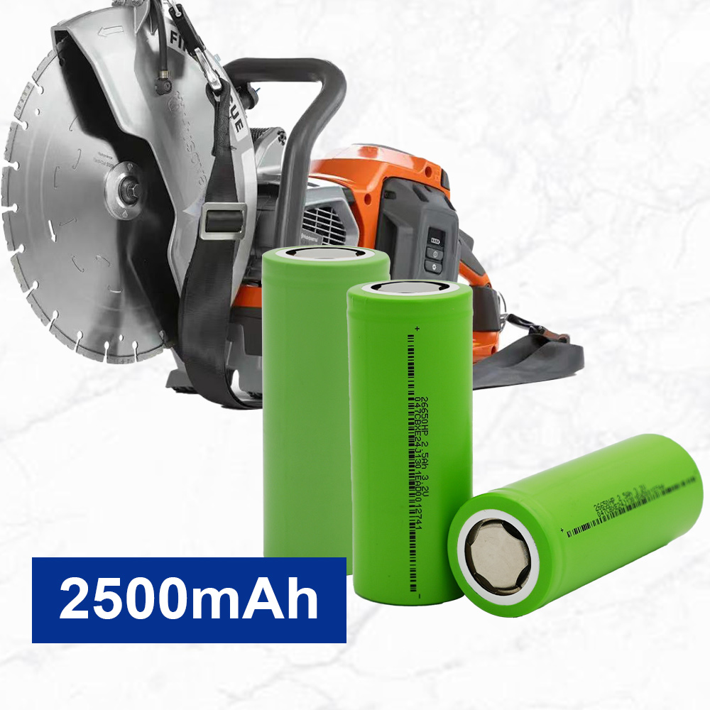 CBAK 26650HP 3.2V 2.5Ah LiFePO4 Battery 25C Discharge Rate Cylindrical Car Audio Start 3500 Cycle Life CE/ROHS Certified