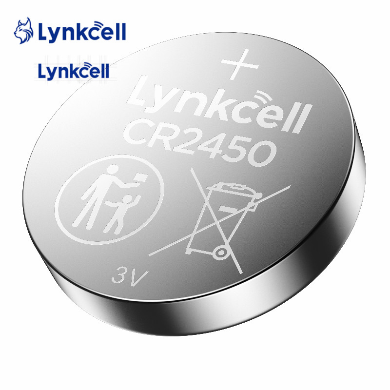 Compact Design Cr2450 Lithium Manganese Dioxide Button Cell for Space Saving