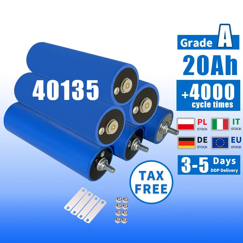 C40 40135 Home Solar Energy Storage Battery Prismatic Lithium Ion Batteries 33140 32140 3.2V 20Ah 15Ah Cylindrical Lifepo4 Cell